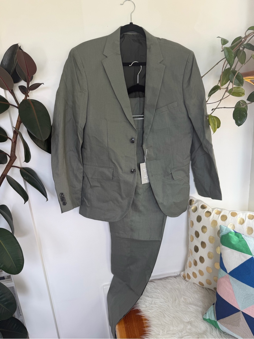 H&M linen Men's Two-Piece Suit Blazer & Trousers
